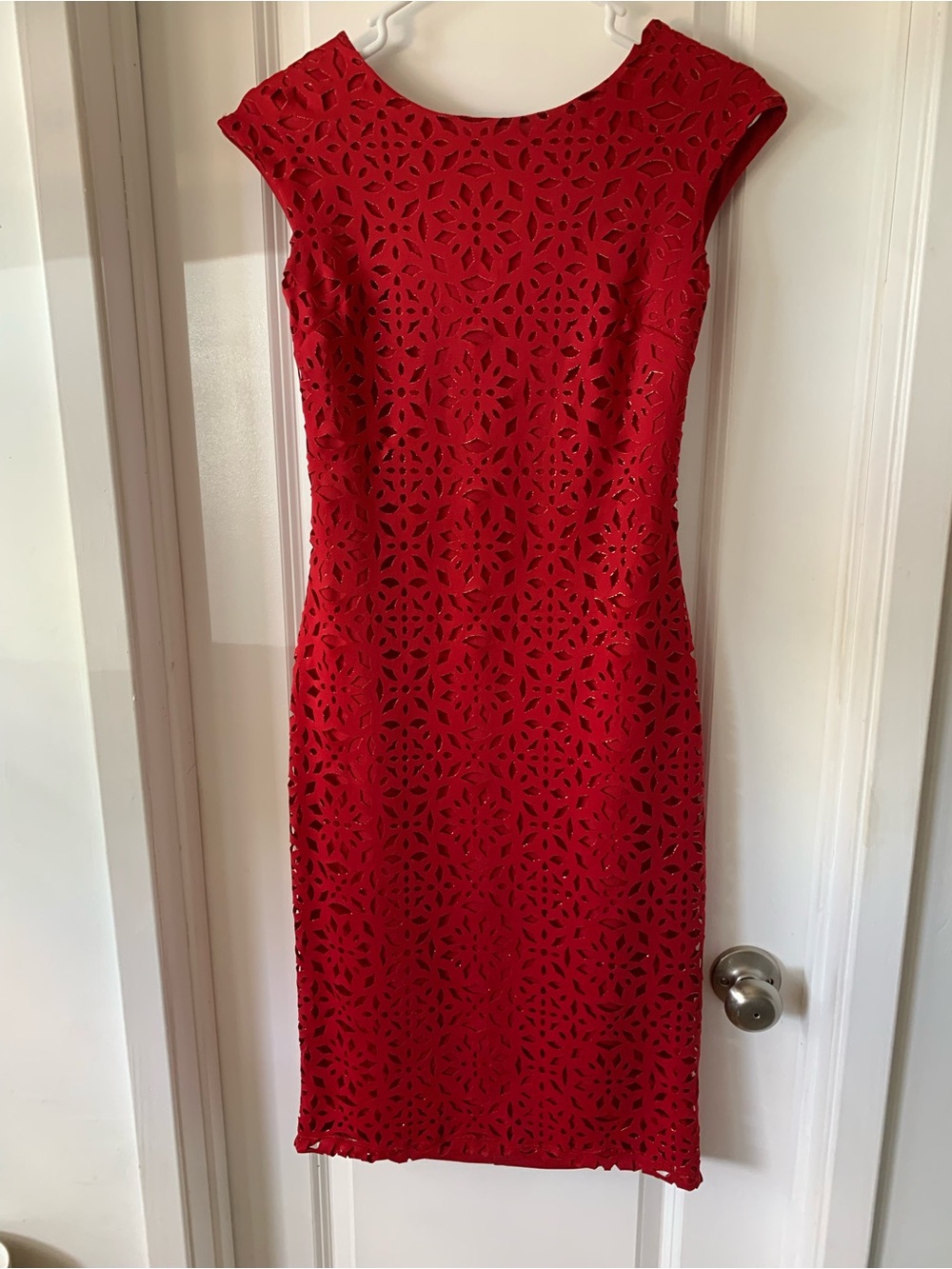 Red ‘Poinsettia’ Sheath Dress